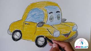 How to Draw a Car for Kids  Easy StepbyStep Tutorial [upl. by Ailecnarf961]