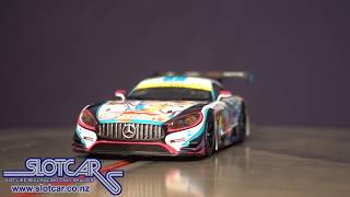 Scalextric Slot Car Mercedes AMG GT3 Good Smile Racing 4 Super GT DPR Slotcar C3852 [upl. by Robinette237]