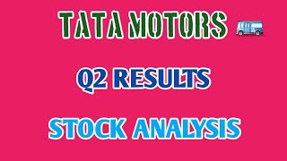 TATA MOTORS Q2 RESULTS 2024🔴TATA MOTORS STOCK ANALYSIS⚡Q2 RESULTS 2024  STOCK MARKET PLANNER [upl. by Aronle]