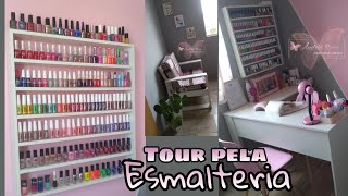 TOUR PELA MINHA ESMALTERIA EM CASA espaço de nail designer em casa [upl. by Gader698]