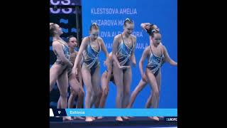 Estonia  Team Free Final  Onland Performance  European Artistic Swimming Championship [upl. by Elsbeth232]