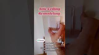 Attic ceiling remodeling improvement ceiling handyman newjersey [upl. by Warfield]