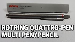 rOtring QuattroPen Multi PenPencil Unboxing and Review [upl. by Kohler128]