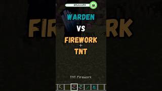 Warden vs FireWork TNT Very nice view 😍 minecraft minecrafthumor minecraftshorts games [upl. by Heron294]