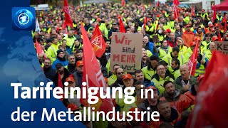 Beschäftigte in der Metall und Elektroindustrie erhalten mehr Geld [upl. by Cottrell]