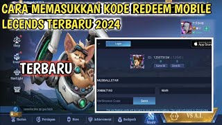 Cara Memasukkan Kode Redeem Mobile Legend Terbaru 2024 [upl. by Leviralc]