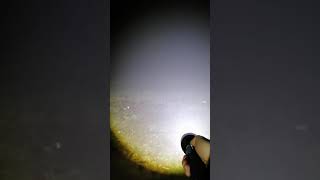 XHP 90 led flashlight fog test [upl. by Kcirdahs]