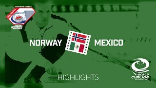 HIGHLIGHTS Norway v Mexico  round robin  World Mixed Doubles Curling Championship 2019 [upl. by Alael]