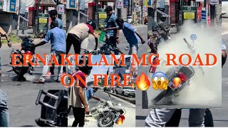 Ernakulam MG road on fire🔥😱 wait for the end😢 [upl. by Lewanna]