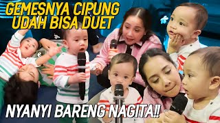 TERPESONACIPUNG AJAK NAGITA DUET NYANYI DI CAFE  SEMUA PENGUNJUNG DIBIKIN GEMES [upl. by Elleirad]