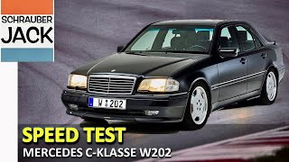 0  100 kmh SpeedTest mit dem Mercedes W202 CKlasse C200 Beschleunigung 0100 kmh [upl. by Sandberg672]