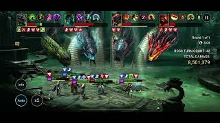 HP Burn with Geomancer and Artak in Hydra Hard Mode  Raid Shadow Legends [upl. by Roxanne]