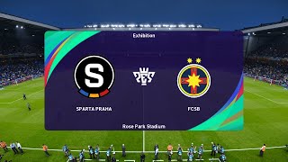 Sparta Praha vs FCSB 06082024 UEFA Champions League PES 2021 [upl. by Lyman]