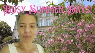 Ep 53 Busy Summer Days at our French Mansion chateaudebrivesweddings9061 [upl. by Ylil394]