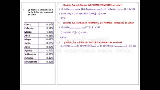 ejercicio inicial de inflación acumulada y promedio [upl. by Niboc99]