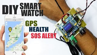 DIY Smart Health Tracker Watch with GPS amp Emergency Alert [upl. by Oirasec]