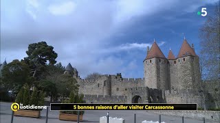 Les 5 bonnes raisons daller visiter Carcassonne [upl. by Auqinimod]