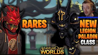 New Legion Paladin Class No Info on other Stuff AQW Adventure Quest Worlds gaming [upl. by Marney]