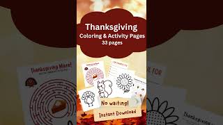 Thanksgiving activities for kids [upl. by Trepur]