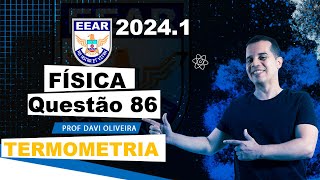 EEAR 20241  QUESTÃO 86  FÍSICA [upl. by Antoni]