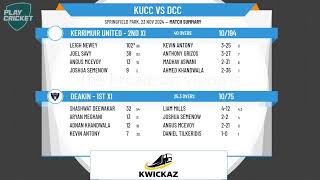 Kerrimuir United  2nd XI v Deakin  1st XI [upl. by Admama762]