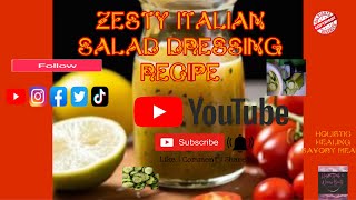 Zesty Italian Dressing Recipe  diabetes ckd homechef [upl. by Aser]