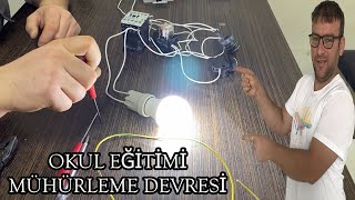 Basit anlatım yolu Elektrik dersi  Startstop mühürleme devresi röleilemühürlemedevresi [upl. by Nichy]