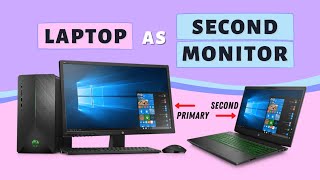 How to Use Laptop as a Second Monitor on Windows 1011 [upl. by Brenk]