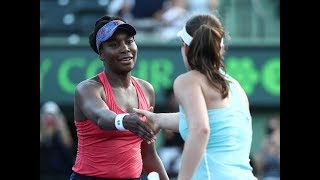 2018 Miami Fourth Round  Johanna Konta vs Venus Williams  WTA Highlights [upl. by Ainavi]