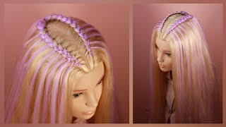 Waterfall kanekalon braids 💜 [upl. by Cawley]