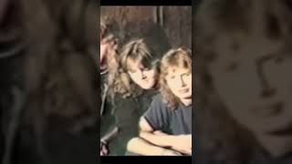 Metallica interview 1983 Dave Mustaine Cliff Burton [upl. by Ahseuqram920]