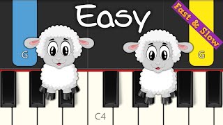 Mary Had a Little Lamb  Easy Piano Tutorial [upl. by Nilde255]