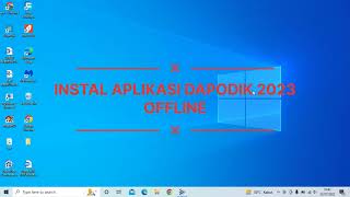 CARA INSTAL DAPODIK 2023a SECARA OFFLINE [upl. by Charin]