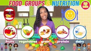 My Plate For Kids  Food Groups amp Nutrition Vegetarian Vegan Pescatarian  Kid Songs [upl. by Aniram]