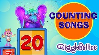 Counting Videos For Toddlers  GiggleBellies [upl. by Cheslie]