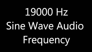 19000 Hz 19 kHz Sine Wave Sound Frequency Tone [upl. by Mailand]