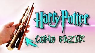 DIY  COMO FAZER AS VARINHAS  HARRY POTTER HERMIONE GRANGER RONY WEASLEY DUMBLEDORE VOLDEMORT [upl. by Thamos]