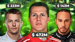 Top 10 WEALTHIEST F1 Car Drivers Of All Time [upl. by Oirotciv]