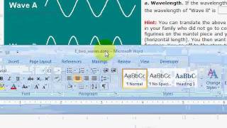 Comparing Wavelengths of Two Waves [upl. by Chlo673]