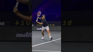 Roger Federer Playing Left Handed tennis [upl. by Eohce]