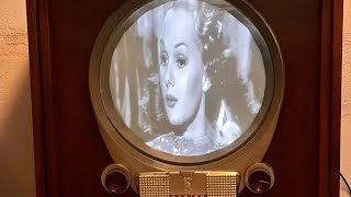 1948 Collectable Zenith Porthole TV Originally Restored Working Perfect [upl. by Diraf]