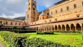 The Cathedral of Monreale Sicily 4K  Amazing Mosaics Marble Inlays and Sculptures  The Best [upl. by Maon]