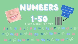 Numbers 150  For All Ages and English Learners [upl. by Aaren]