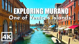 MURANO VENICE ITALY Walking tour on a VENETIAN ISLAND [upl. by Ahsienar]