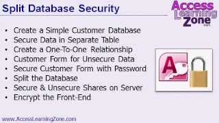 Intro to Microsoft Access Split Database Seminar [upl. by Lirpa]