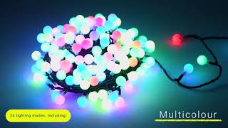 200 Multicolour LED Berry Lights cw Remote Control [upl. by Ennasirk679]