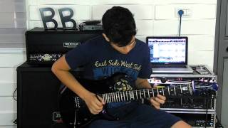 The Aristocrats  Guthrie Govan  quotBad Asteroidquot  Full Guitar cover [upl. by Ahsiekar]