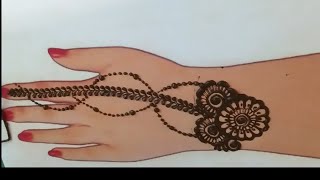 very simple mehndi designs l mehandi ki design 😍 Mehandi ka design simplemehndidesign [upl. by Anais]