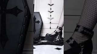 Goth Shoe Collection ⛓️🖤 Pick your favs Killstar Demonia Boots Lamoda Dolls Kill Widow  High heels [upl. by Saito]