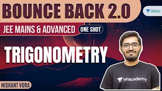 Trigonometry  One Shot  BounceBack20  JEE Maths  Nishant Vora [upl. by Dita605]